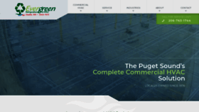 What Evergreenhvac.com website looked like in 2021 (3 years ago)
