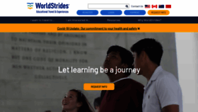 What Educationaltravel.worldstrides.com website looked like in 2021 (3 years ago)