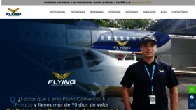 What Escueladeaviacionflying.co website looked like in 2021 (3 years ago)