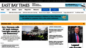 What Eastbaytimes.com website looked like in 2021 (3 years ago)