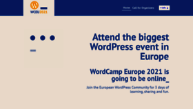 What Europe.wordcamp.org website looked like in 2021 (3 years ago)