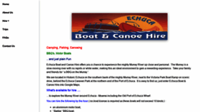 What Echucaboatcanoehire.com website looked like in 2021 (3 years ago)