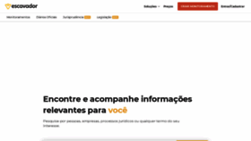What Escavador.com website looked like in 2021 (3 years ago)