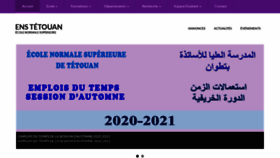 What Enstetouan.ma website looked like in 2021 (3 years ago)