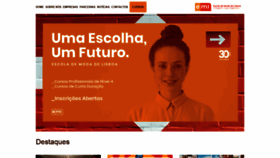 What Escolamodalisboa.eu website looked like in 2021 (3 years ago)
