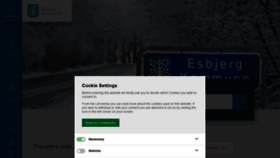 What Esbjerg.dk website looked like in 2021 (3 years ago)
