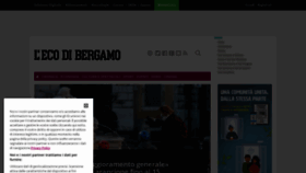 What Ecodibergamo.it website looked like in 2021 (3 years ago)