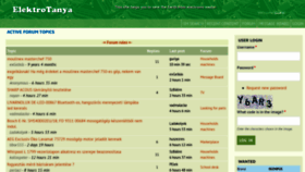 What Elektrotanya.com website looked like in 2021 (3 years ago)