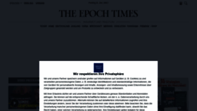 What Epochtimes.de website looked like in 2021 (3 years ago)