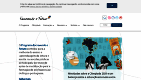 What Escrevendoofuturo.org.br website looked like in 2021 (3 years ago)