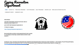 What Eppingrecreation.org website looked like in 2021 (3 years ago)