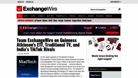 What Exchangewire.com website looked like in 2021 (3 years ago)