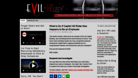 What Evilhrlady.org website looked like in 2021 (3 years ago)