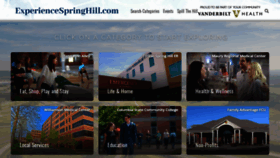 What Experiencespringhill.com website looked like in 2021 (3 years ago)