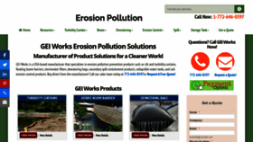 What Erosionpollution.com website looked like in 2021 (3 years ago)