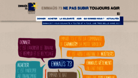 What Emmaus73.fr website looked like in 2021 (3 years ago)
