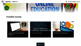 What Elearning.uin-malang.ac.id website looked like in 2021 (3 years ago)