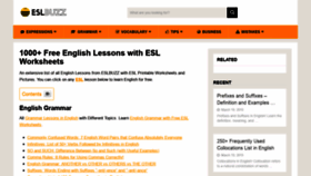 What Eslbuzz.com website looked like in 2021 (3 years ago)