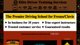 What Elitedrivertrainingservices.com website looked like in 2021 (3 years ago)