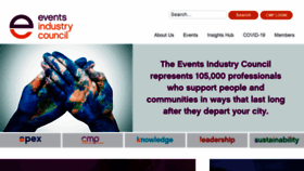 What Eventscouncil.org website looked like in 2021 (3 years ago)