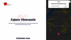 What Espacemoncassin.fr website looked like in 2021 (3 years ago)