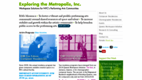 What Exploringthemetropolis.org website looked like in 2021 (3 years ago)