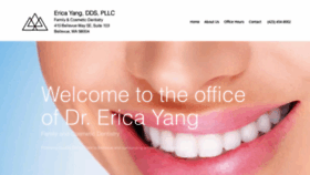 What Ericayangdds.com website looked like in 2021 (3 years ago)