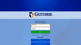 What E.guthrie.org website looked like in 2021 (3 years ago)