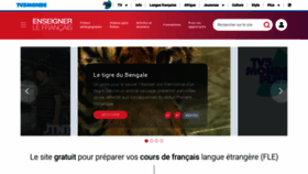 What Enseigner.tv5monde.com website looked like in 2021 (3 years ago)
