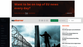 What Euobserver.com website looked like in 2021 (3 years ago)