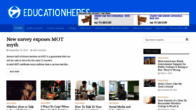 What Educationheres.com website looked like in 2021 (3 years ago)