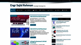 What Engrsajidrehman.net website looked like in 2021 (3 years ago)