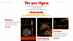 What Escapethepuzzle.com website looked like in 2021 (3 years ago)