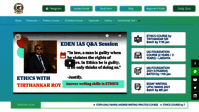 What Edenias.com website looked like in 2021 (3 years ago)