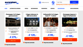 What Euroreizen.be website looked like in 2021 (3 years ago)