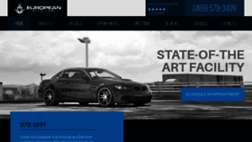 What Europeanautoimports.com website looked like in 2021 (3 years ago)