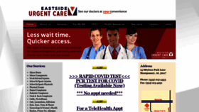 What Eastside-urgentcare.com website looked like in 2021 (3 years ago)