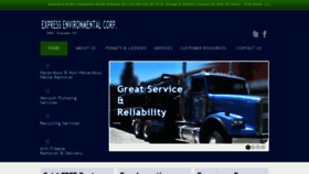What Expressenv.com website looked like in 2021 (3 years ago)