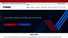 What E-verify.gov website looked like in 2021 (5 years ago)