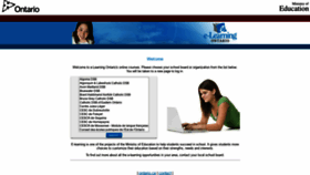 What Elearningontario.ca website looked like in 2021 (3 years ago)