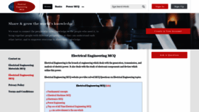 What Electricalengineeringmcq.com website looked like in 2021 (3 years ago)