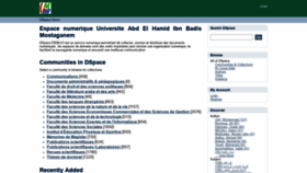What E-biblio.univ-mosta.dz website looked like in 2021 (3 years ago)