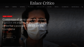 What Enlacecritico.com website looked like in 2021 (3 years ago)