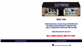 What Electropedic.com website looked like in 2021 (5 years ago)