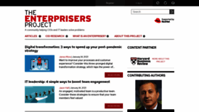 What Enterprisersproject.com website looked like in 2021 (3 years ago)