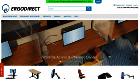 What Ergodirect.com website looked like in 2021 (3 years ago)