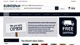 What Eurospanbookstore.com website looked like in 2021 (3 years ago)
