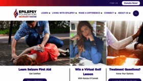 What Epilepsy.com website looked like in 2021 (3 years ago)