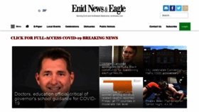 What Enidnews.com website looked like in 2021 (3 years ago)