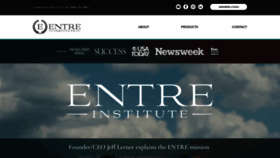 What Entreinstitute.com website looked like in 2021 (3 years ago)